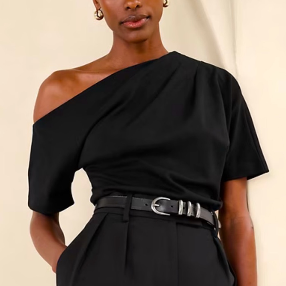 Banana Republic One Shoulder Cotton Top